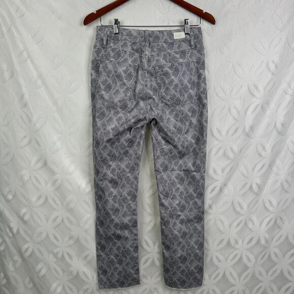 Paige Hoxton High-Rise Skinny Snakeskin Print Ankle Jeans Size 28 - Picture 7 of 10